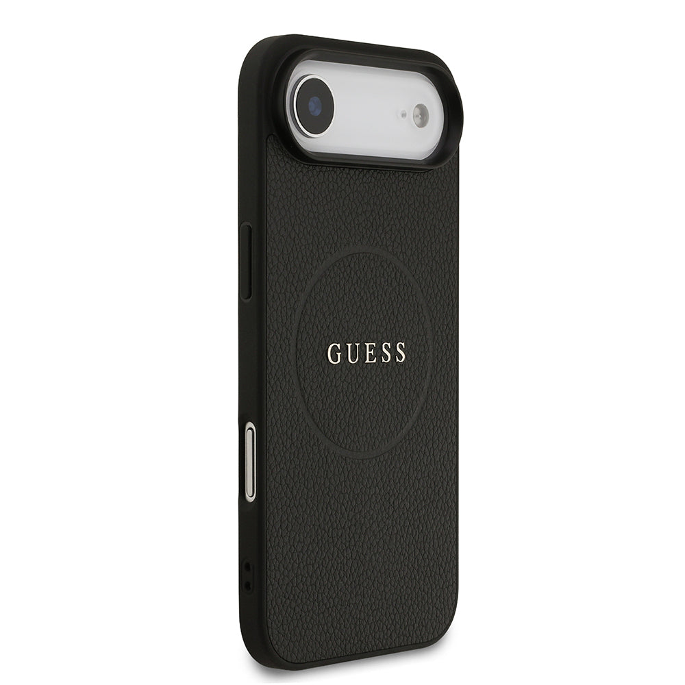 iPhone 17 Air Kılıf Guess Orjinal Lisanslı M-safe Şarj Özellikli Yazı Logolu PU Deri Kapak