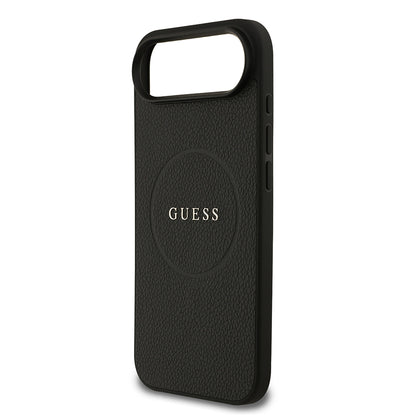 iPhone 17 Air Kılıf Guess Orjinal Lisanslı M-safe Şarj Özellikli Yazı Logolu PU Deri Kapak