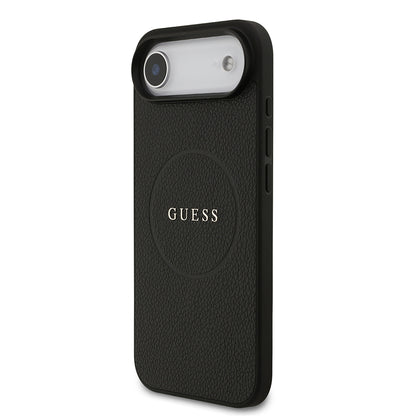 iPhone 17 Air Kılıf Guess Orjinal Lisanslı M-safe Şarj Özellikli Yazı Logolu PU Deri Kapak