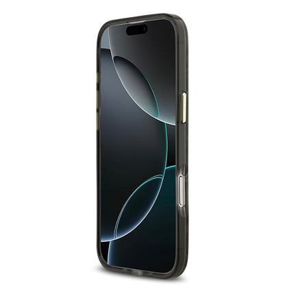 iPhone 17 Air Kılıf Guess Orjinal Lisanslı M-safe Şarj Özellikli Yazı Logolu Python Desenli Kapak