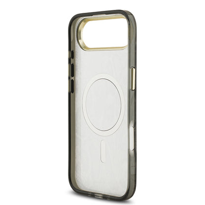 iPhone 17 Air Kılıf Guess Orjinal Lisanslı M-safe Şarj Özellikli Yazı Logolu Python Desenli Kapak