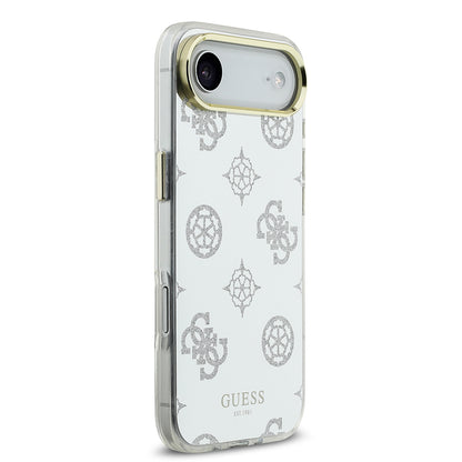 iPhone 17 Air Kılıf Guess Orjinal Lisanslı Metal Kamera Çerçeveli Simli Aynalı Kapak