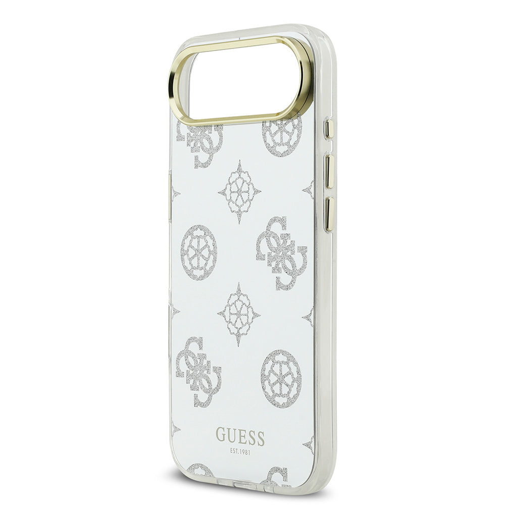 iPhone 17 Air Kılıf Guess Orjinal Lisanslı Metal Kamera Çerçeveli Simli Aynalı Kapak