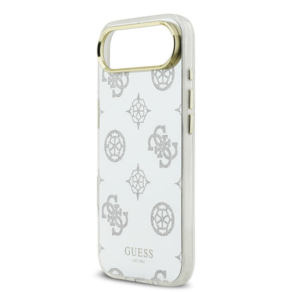 iPhone 17 Air Kılıf Guess Orjinal Lisanslı Metal Kamera Çerçeveli Simli Aynalı Kapak