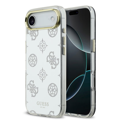 iPhone 17 Air Kılıf Guess Orjinal Lisanslı Metal Kamera Çerçeveli Simli Aynalı Kapak
