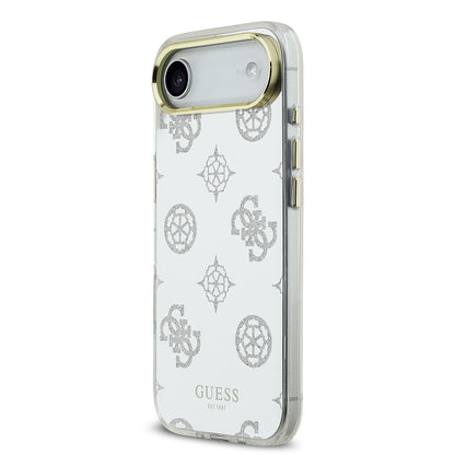 iPhone 17 Air Kılıf Guess Orjinal Lisanslı Metal Kamera Çerçeveli Simli Aynalı Kapak