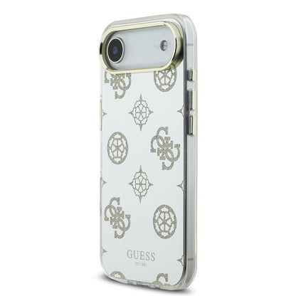 iPhone 17 Air Kılıf Guess Orjinal Lisanslı Metal Kamera Çerçeveli Simli Aynalı Kapak
