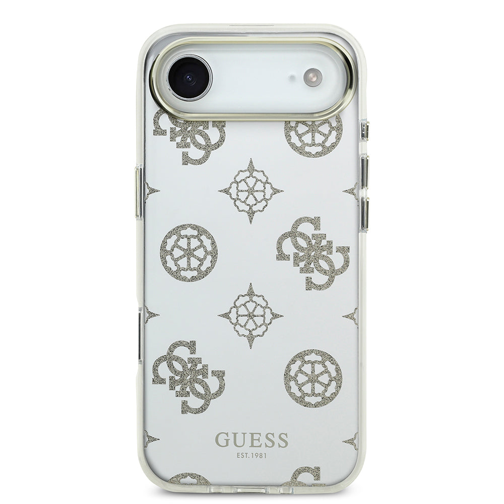 iPhone 17 Air Kılıf Guess Orjinal Lisanslı Metal Kamera Çerçeveli Simli Aynalı Kapak