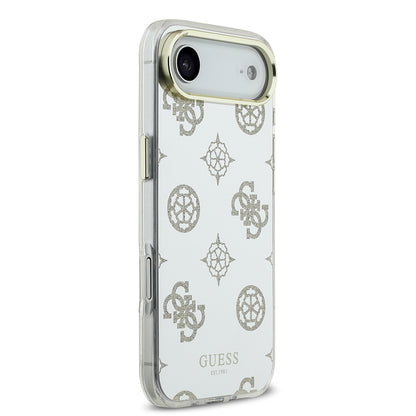 iPhone 17 Air Kılıf Guess Orjinal Lisanslı Metal Kamera Çerçeveli Simli Aynalı Kapak