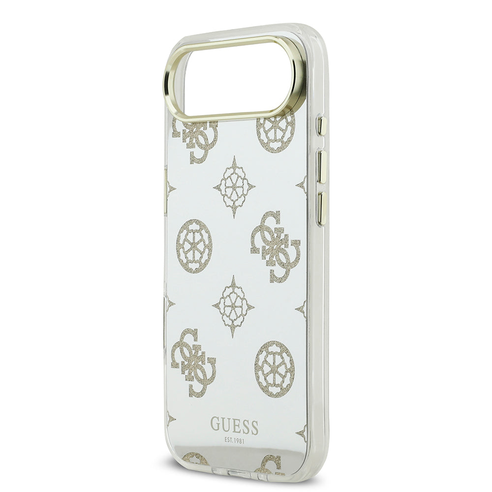 iPhone 17 Air Kılıf Guess Orjinal Lisanslı Metal Kamera Çerçeveli Simli Aynalı Kapak