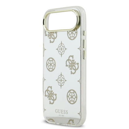 iPhone 17 Air Kılıf Guess Orjinal Lisanslı Metal Kamera Çerçeveli Simli Aynalı Kapak