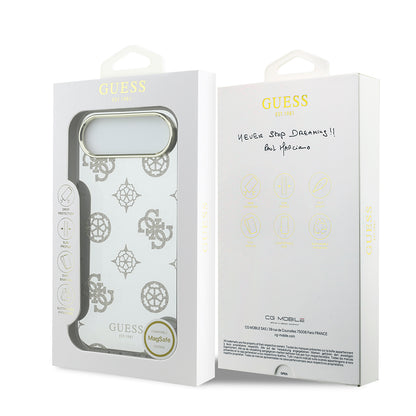 iPhone 17 Air Kılıf Guess Orjinal Lisanslı Metal Kamera Çerçeveli Simli Aynalı Kapak