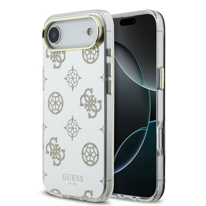 iPhone 17 Air Kılıf Guess Orjinal Lisanslı Metal Kamera Çerçeveli Simli Aynalı Kapak