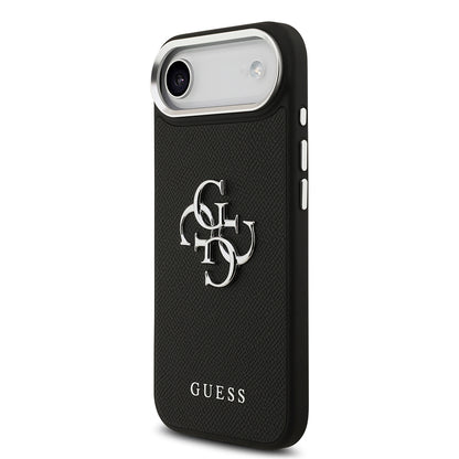 iPhone 17 Air Kılıf Guess Orjinal Lisanslı PU Deri 4G Büyük Metal Logo Dizaynlı Kapak