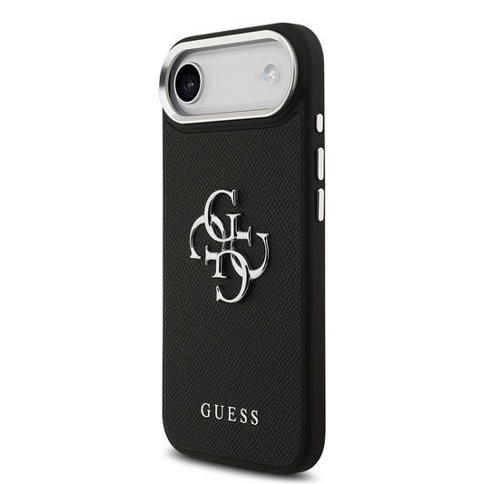 iPhone 17 Air Kılıf Guess Orjinal Lisanslı PU Deri 4G Büyük Metal Logo Dizaynlı Kapak