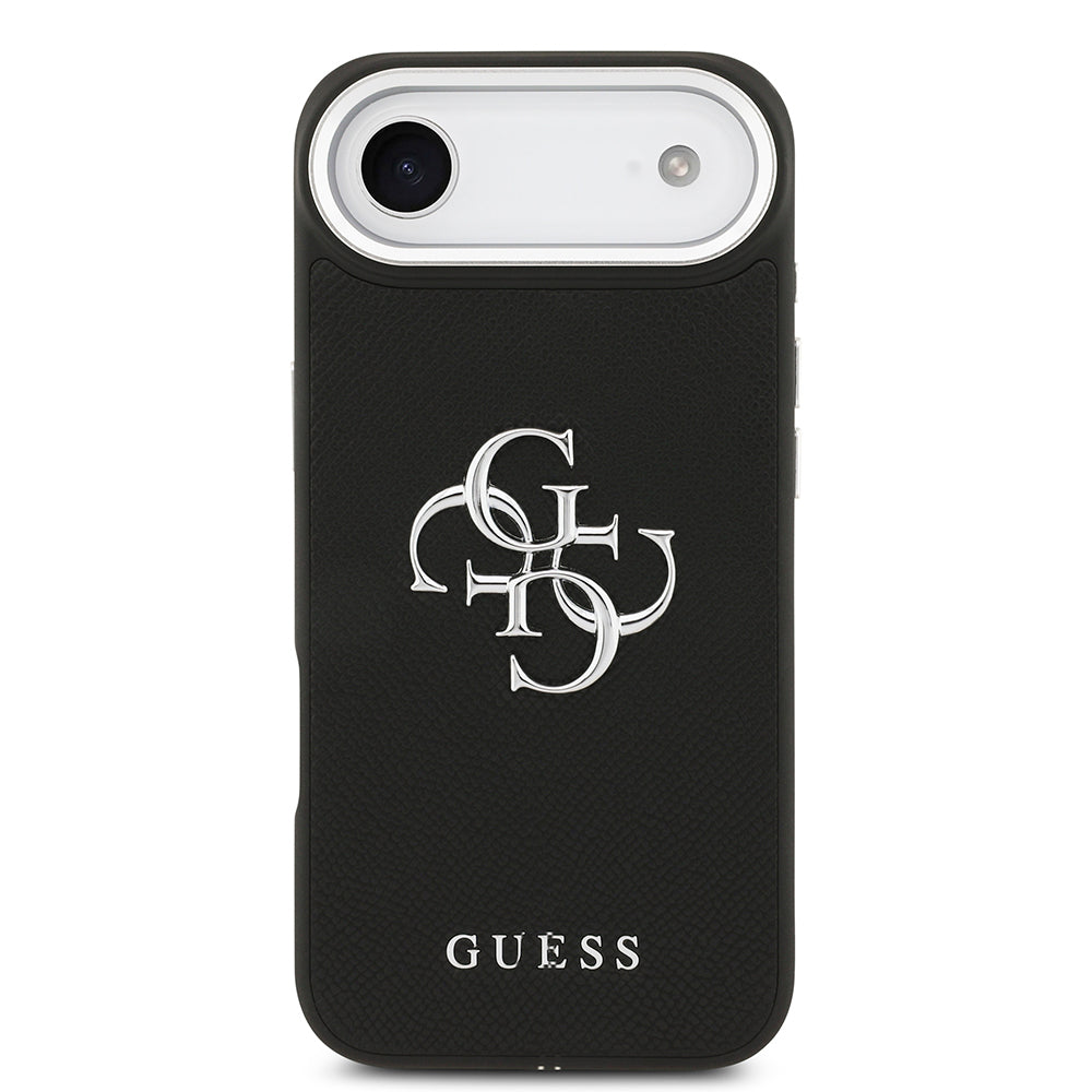 iPhone 17 Air Kılıf Guess Orjinal Lisanslı PU Deri 4G Büyük Metal Logo Dizaynlı Kapak