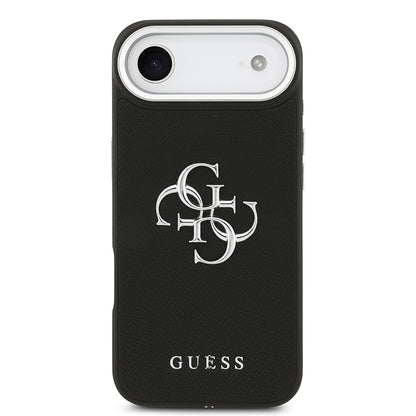iPhone 17 Air Kılıf Guess Orjinal Lisanslı PU Deri 4G Büyük Metal Logo Dizaynlı Kapak