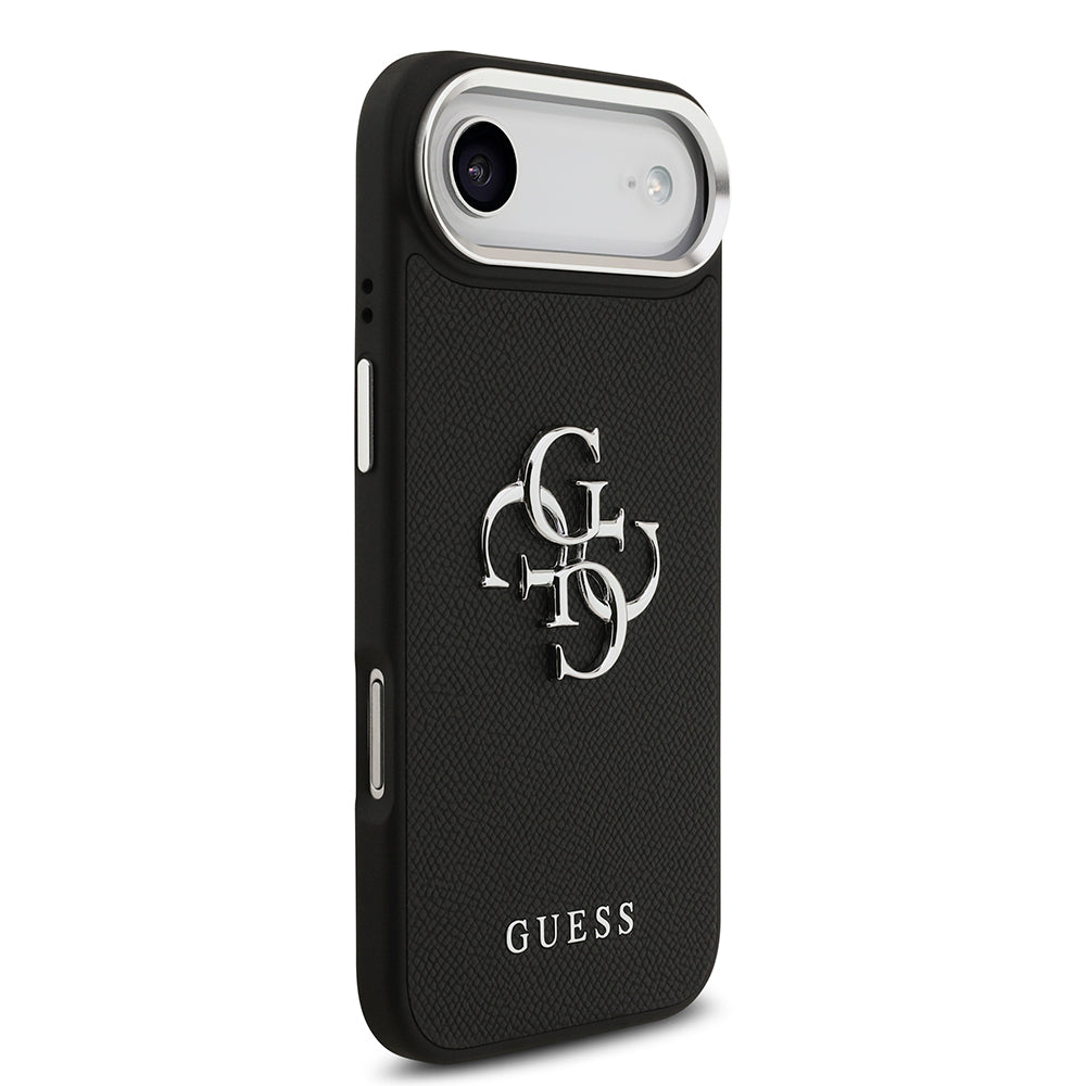 iPhone 17 Air Kılıf Guess Orjinal Lisanslı PU Deri 4G Büyük Metal Logo Dizaynlı Kapak