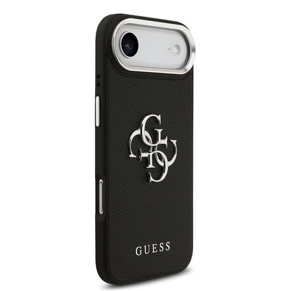 iPhone 17 Air Kılıf Guess Orjinal Lisanslı PU Deri 4G Büyük Metal Logo Dizaynlı Kapak