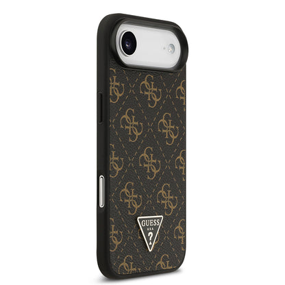 iPhone 17 Air Kılıf Guess Orjinal Lisanslı PU Deri 4G Desenli Üçgen Logolu Kapak