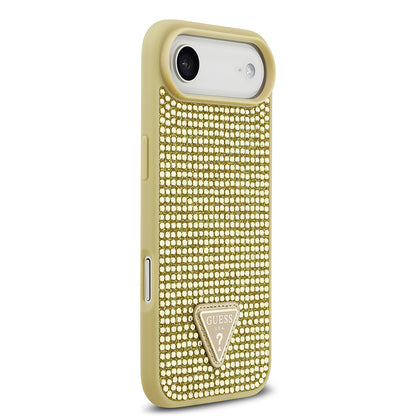 iPhone 17 Air Kılıf Guess Orjinal Lisanslı Taşlı Arka Yüzey Üçgen Logolu Kapak