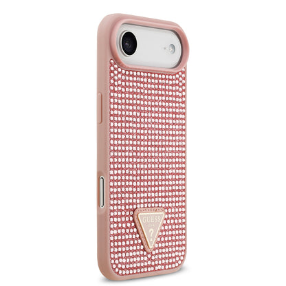 iPhone 17 Air Kılıf Guess Orjinal Lisanslı Taşlı Arka Yüzey Üçgen Logolu Kapak