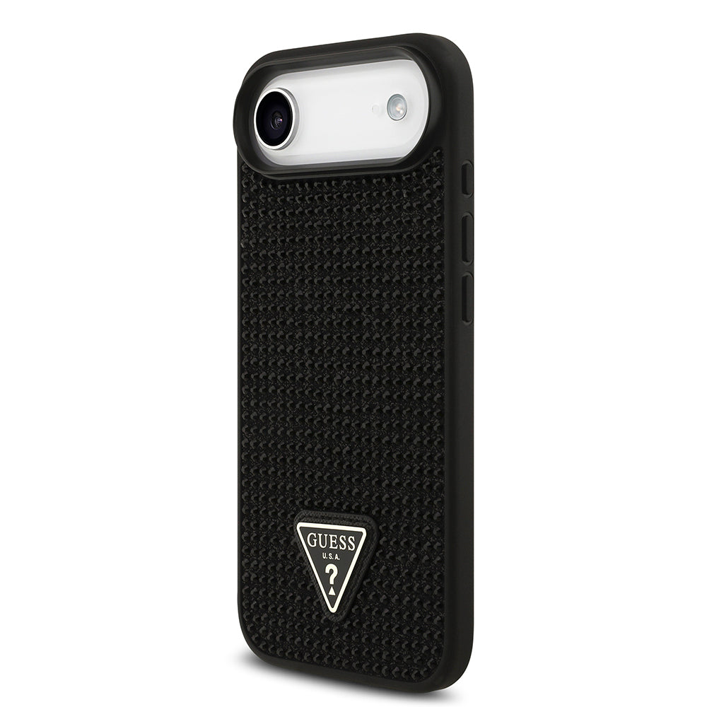 iPhone 17 Air Kılıf Guess Orjinal Lisanslı Taşlı Arka Yüzey Üçgen Logolu Kapak