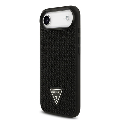 iPhone 17 Air Kılıf Guess Orjinal Lisanslı Taşlı Arka Yüzey Üçgen Logolu Kapak