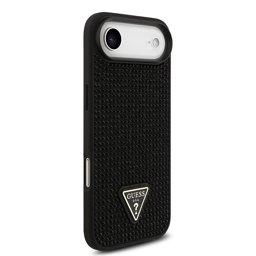 iPhone 17 Air Kılıf Guess Orjinal Lisanslı Taşlı Arka Yüzey Üçgen Logolu Kapak