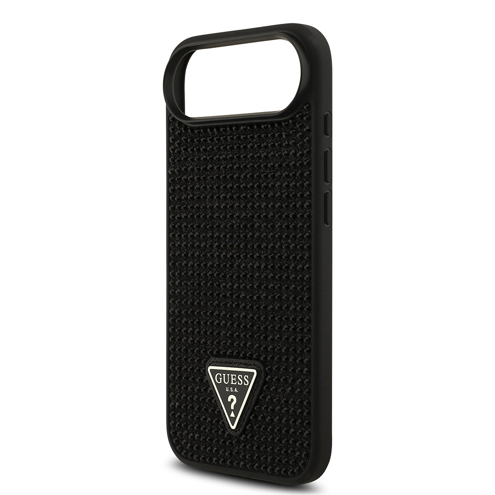 iPhone 17 Air Kılıf Guess Orjinal Lisanslı Taşlı Arka Yüzey Üçgen Logolu Kapak