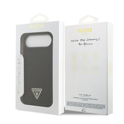 iPhone 17 Air Kılıf Guess Orjinal Lisanslı Taşlı Arka Yüzey Üçgen Logolu Kapak