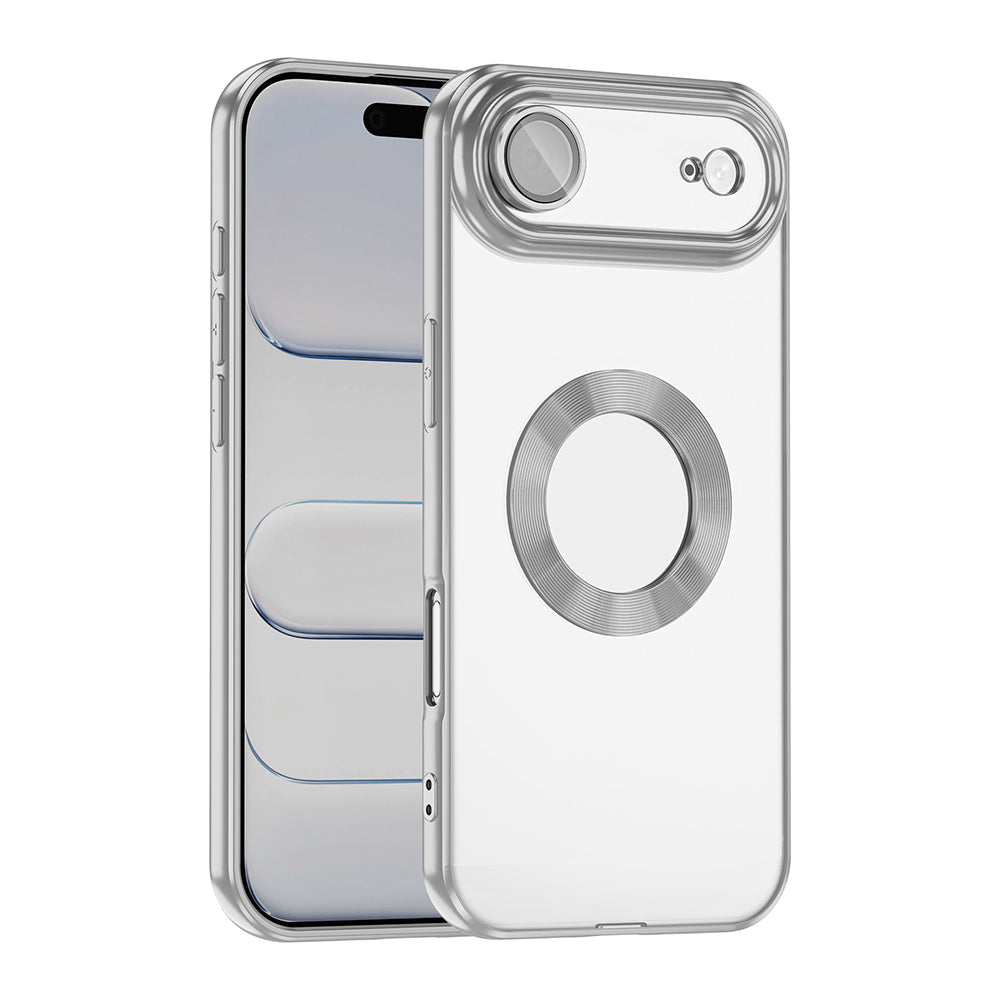 Apple iPhone 17 Air Kılıf Kamera Korumalı Logo Gösteren Zore Omega Kapak