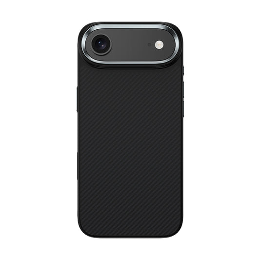 iPhone 17 Air Kılıf Karbon Fiber M-safe Şarj Özellikli Benks Hybrid ArmorPro 600D Kevlar Kapak