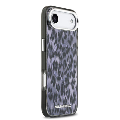 iPhone 17 Air Kılıf Karl Lagerfeld Orjinal Lisanslı M-safe Şarj Özellikli IML Leopar Baskılı Kapak