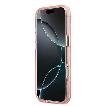iPhone 17 Air Kılıf Karl Lagerfeld Orjinal Lisanslı Parlayan Simli Karl & Choupette Heads Kapak