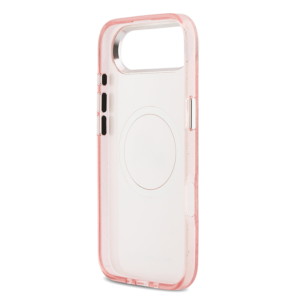 iPhone 17 Air Kılıf Karl Lagerfeld Orjinal Lisanslı Parlayan Simli Karl & Choupette Heads Kapak