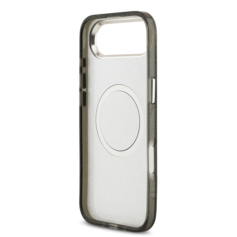 iPhone 17 Air Kılıf Karl Lagerfeld Orjinal Lisanslı Parlayan Simli Karl & Choupette Heads Kapak