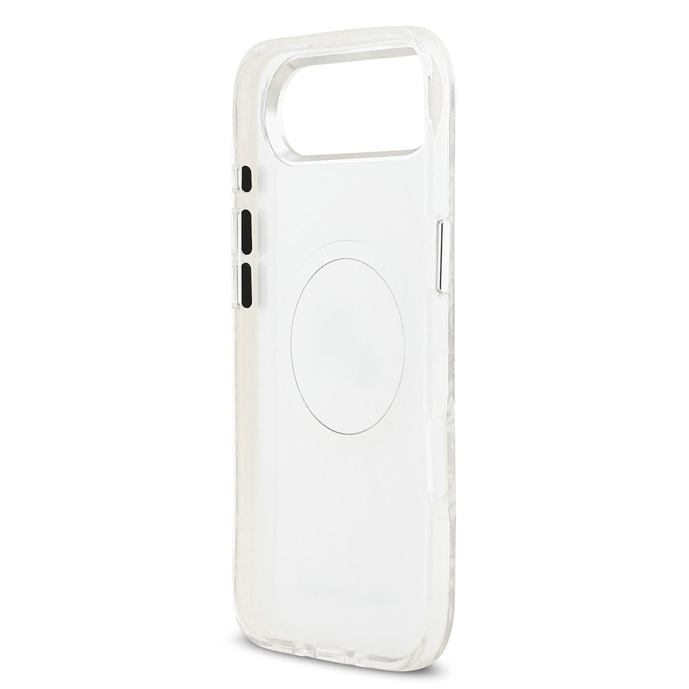 iPhone 17 Air Kılıf Karl Lagerfeld Orjinal Lisanslı Parlayan Simli Karl & Choupette Heads Kapak