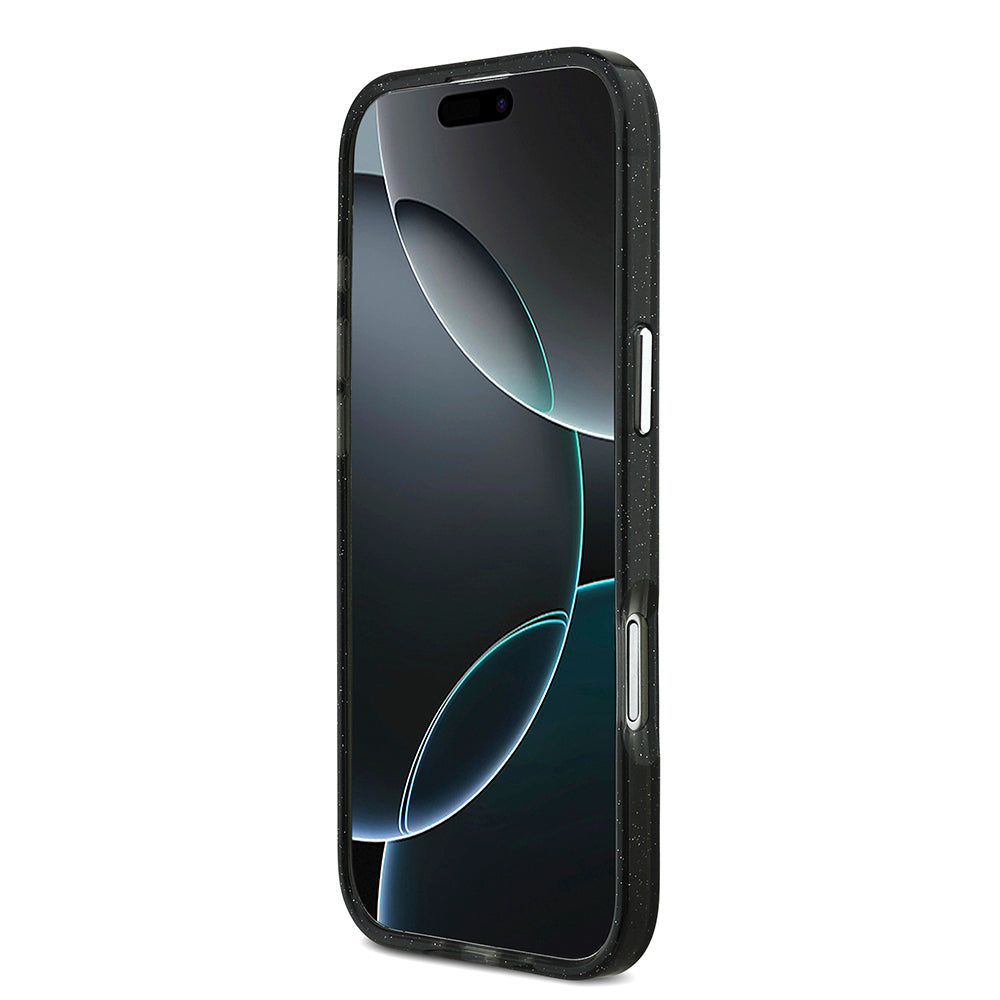 iPhone 17 Air Kılıf Karl Lagerfeld Orjinal Lisanslı Parlayan Simli Karl & Choupette Sketch Logo Kapak