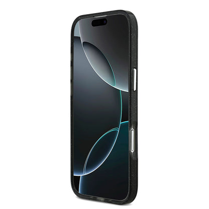 iPhone 17 Air Kılıf Karl Lagerfeld Orjinal Lisanslı Parlayan Simli Karl & Choupette Sketch Logo Kapak