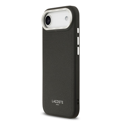 iPhone 17 Air Kılıf Lacoste Orjinal Lisanslı M-safe Şarj Özellikli Champs Elysees PU Deri Tasarımlı Kapak
