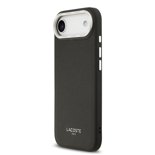 iPhone 17 Air Kılıf Lacoste Orjinal Lisanslı M-safe Şarj Özellikli Champs Elysees PU Deri Tasarımlı Kapak