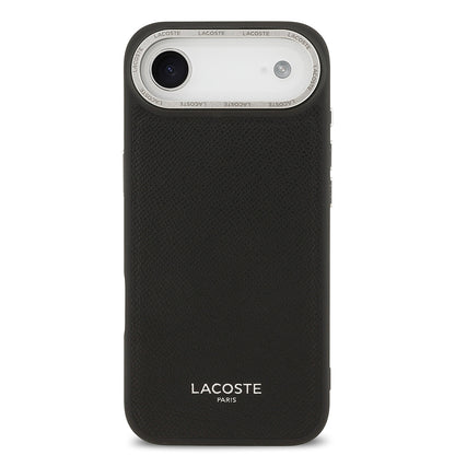 iPhone 17 Air Kılıf Lacoste Orjinal Lisanslı M-safe Şarj Özellikli Champs Elysees PU Deri Tasarımlı Kapak