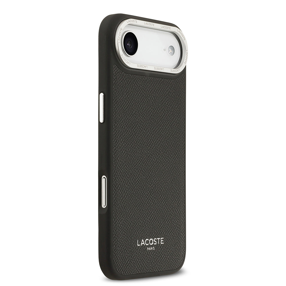 iPhone 17 Air Kılıf Lacoste Orjinal Lisanslı M-safe Şarj Özellikli Champs Elysees PU Deri Tasarımlı Kapak