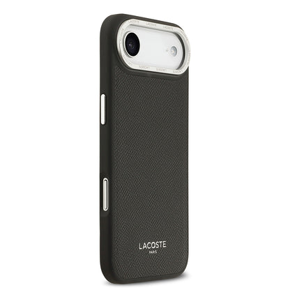 iPhone 17 Air Kılıf Lacoste Orjinal Lisanslı M-safe Şarj Özellikli Champs Elysees PU Deri Tasarımlı Kapak