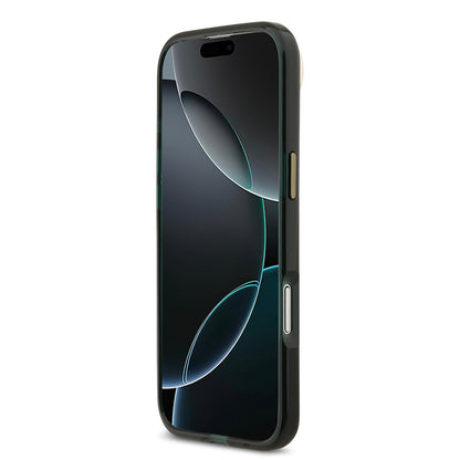iPhone 17 Air Kılıf Lacoste Orjinal Lisanslı M-safe Şarj Özellikli Gold Timsah Logolu Buzlu Kapak