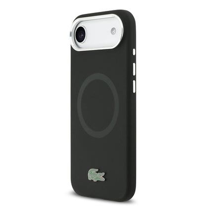 iPhone 17 Air Kılıf Lacoste Orjinal Lisanslı M-safe Şarj Özellikli İkonik Logolu Metal Kamera Çerçeveli Silikon Kapak