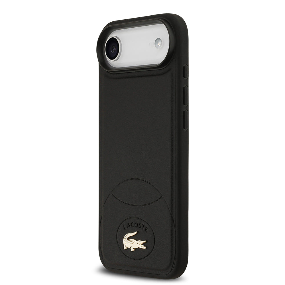 iPhone 17 Air Kılıf Lacoste Orjinal Lisanslı M-safe Şarj Özellikli PU Deri Tasarımlı Metal Logolu Kapak