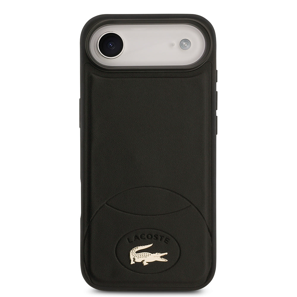 iPhone 17 Air Kılıf Lacoste Orjinal Lisanslı M-safe Şarj Özellikli PU Deri Tasarımlı Metal Logolu Kapak