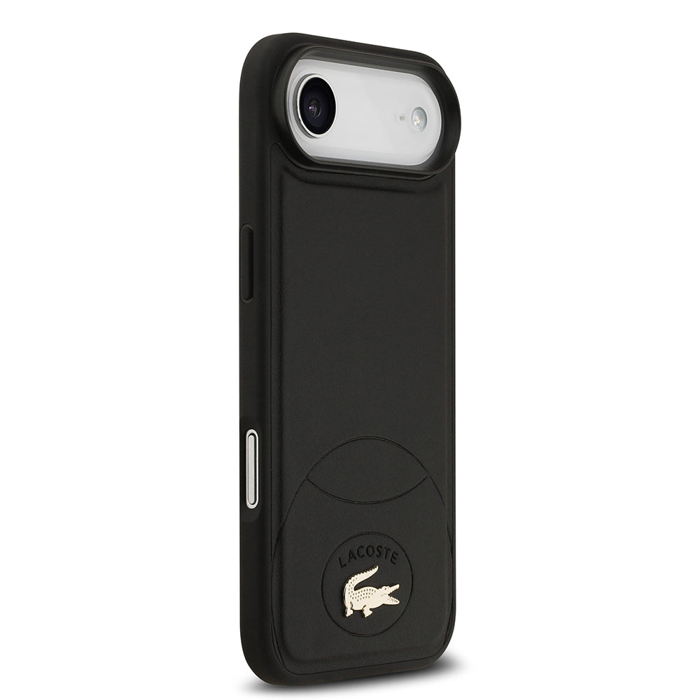 iPhone 17 Air Kılıf Lacoste Orjinal Lisanslı M-safe Şarj Özellikli PU Deri Tasarımlı Metal Logolu Kapak